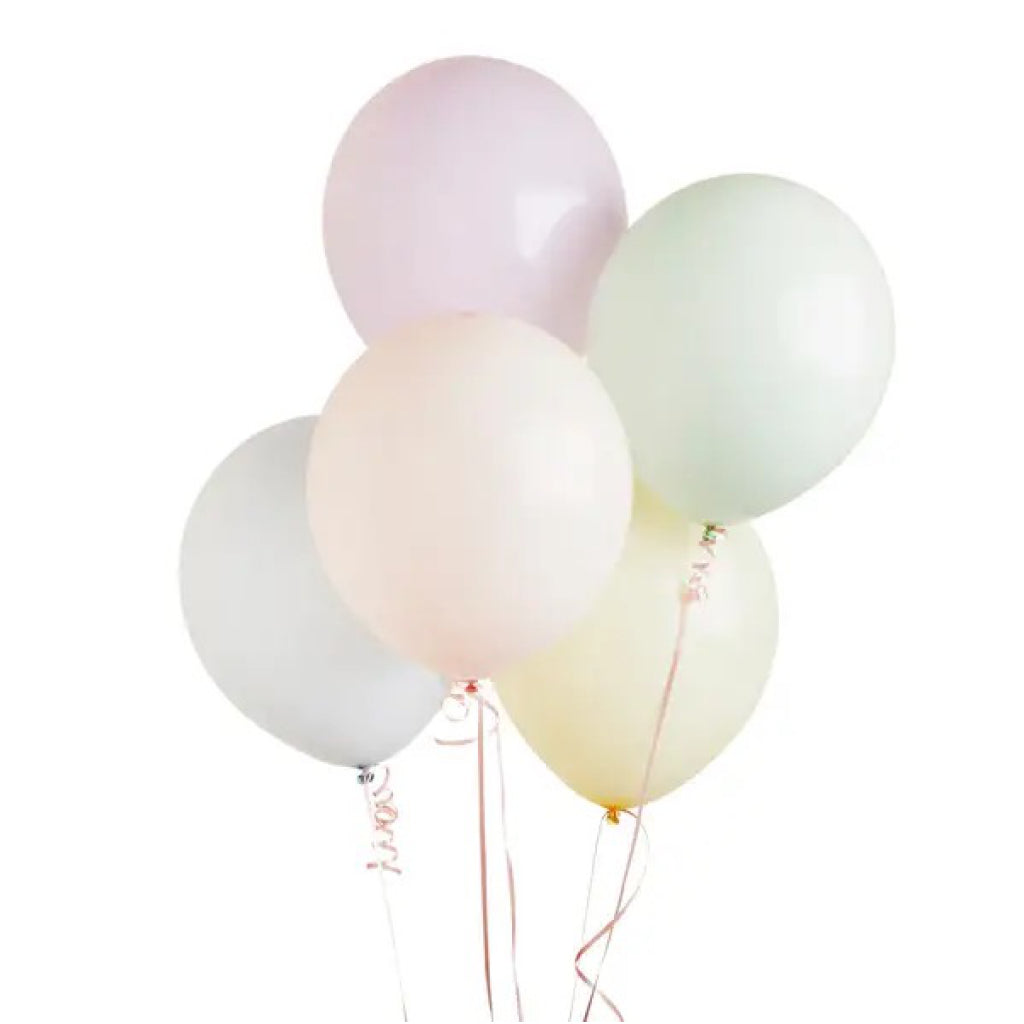 Pastel Latex Balloons 5 Pack.