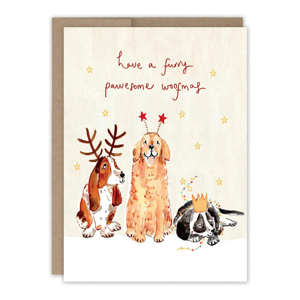 Pawesome Woofmas Christmas Card.