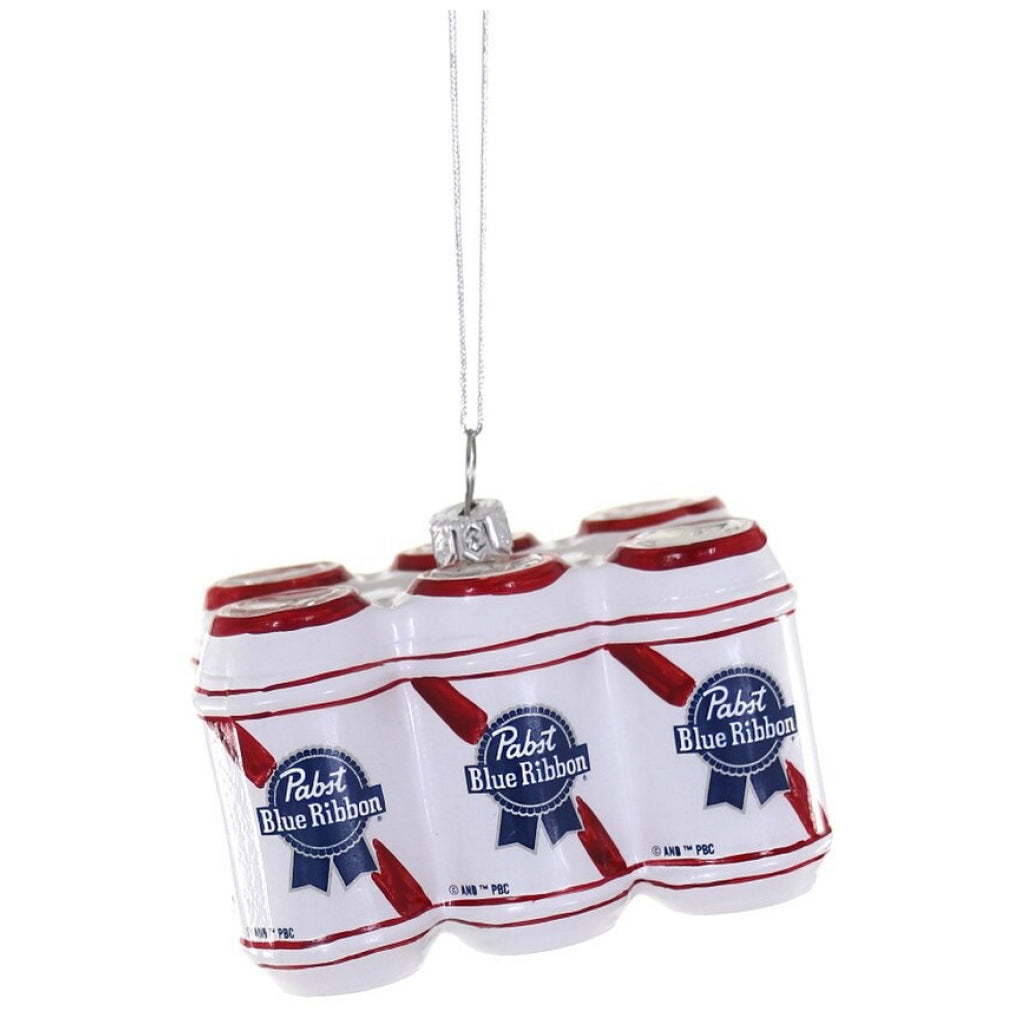 PBR Six Pack Of Beer Ornament.