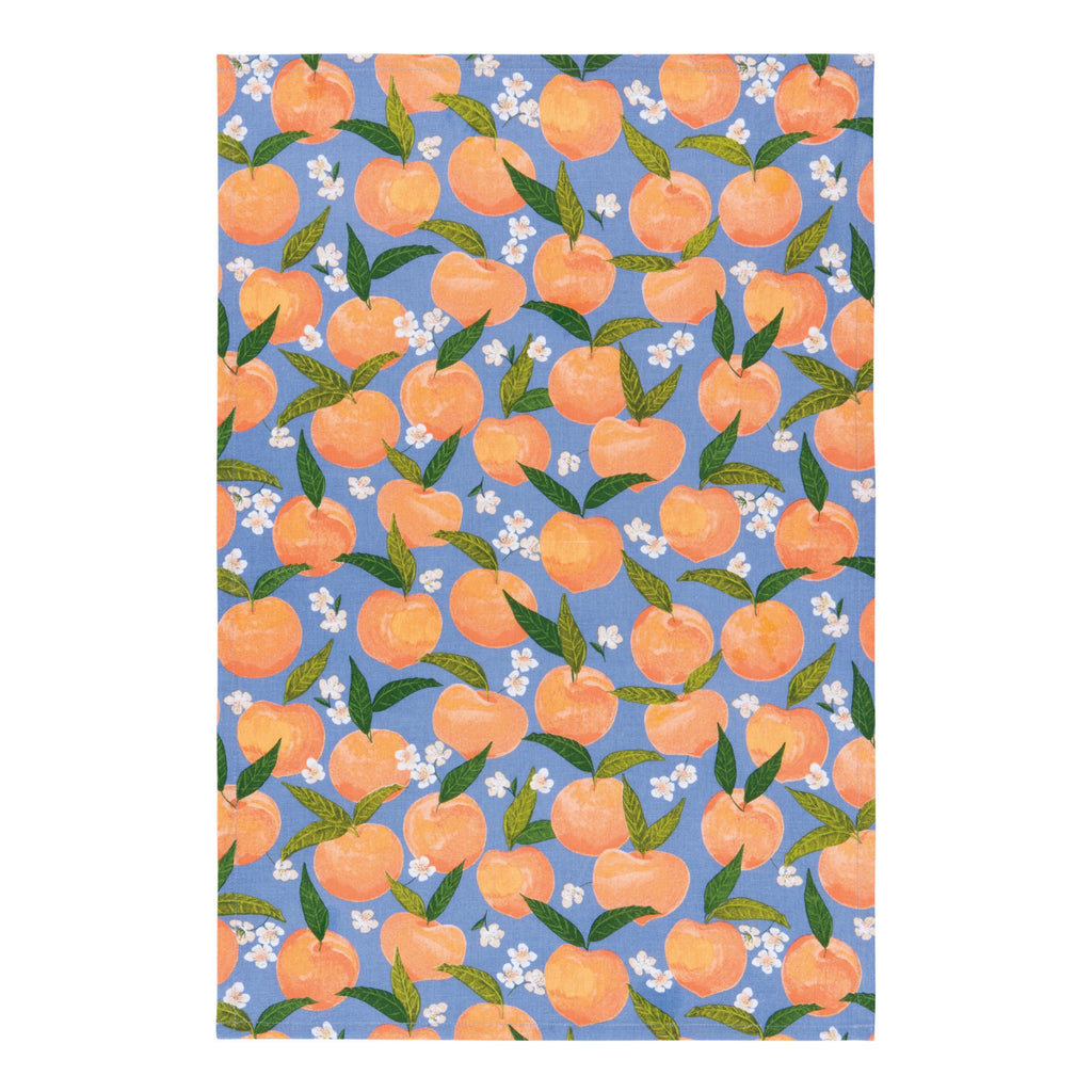 Peaches Printed Dishtowel.