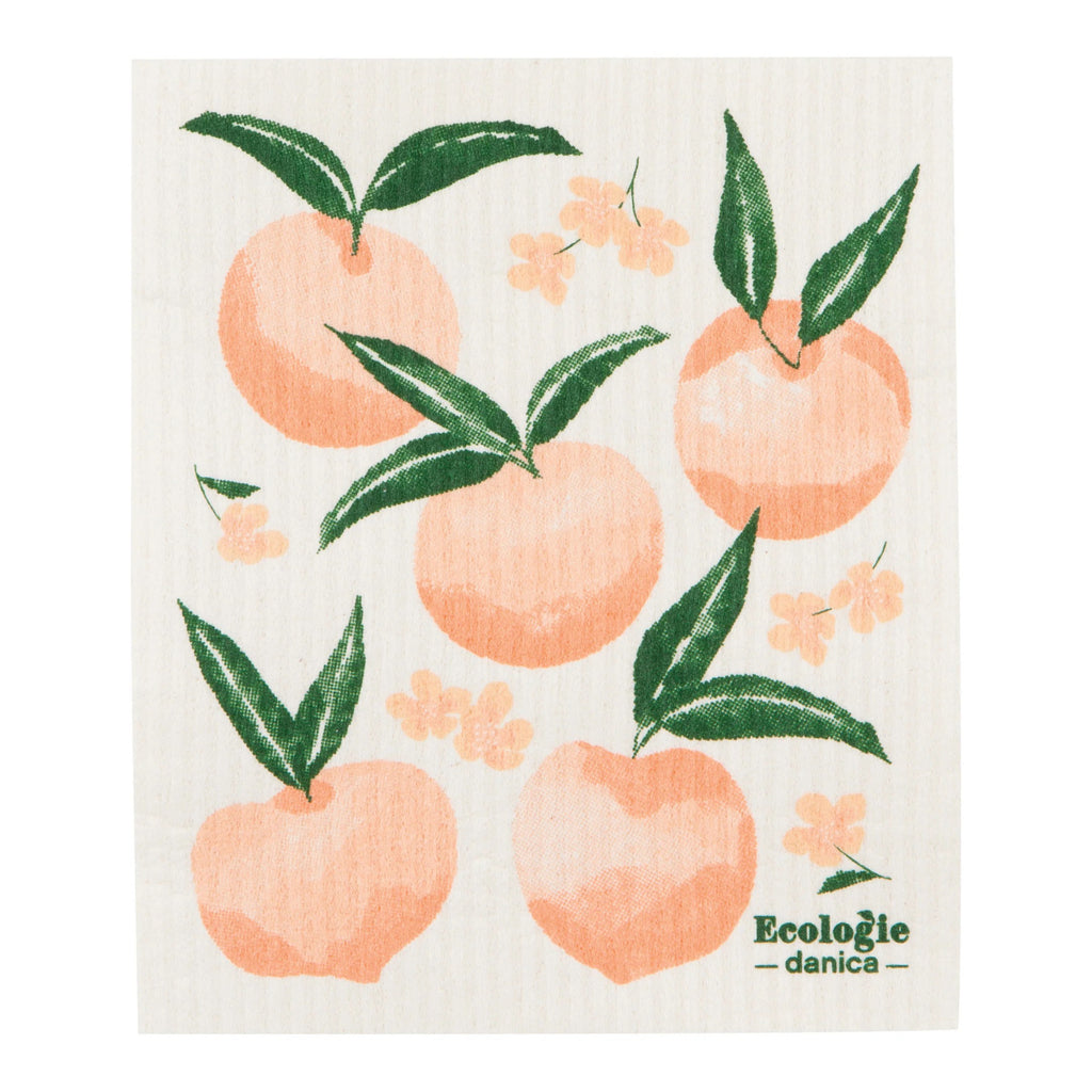 Peaches Swedish Sponge Cloth.