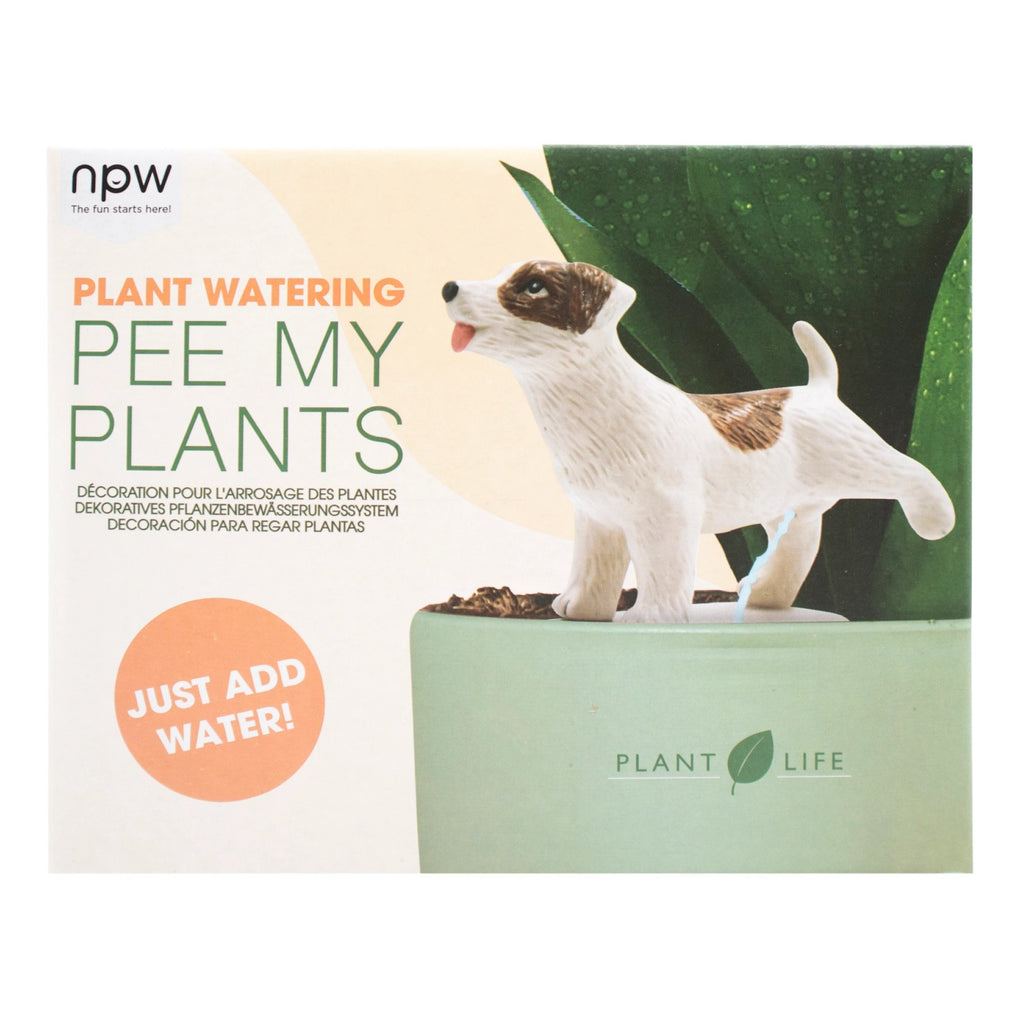 Pee My Plants Dog Watering Decoration packaging.