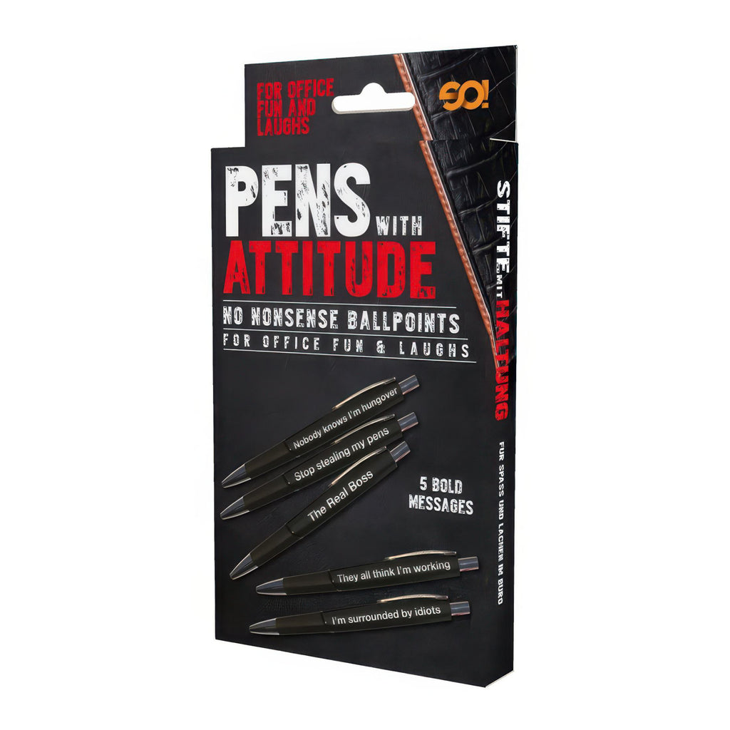 Pens With Attitude packaging.