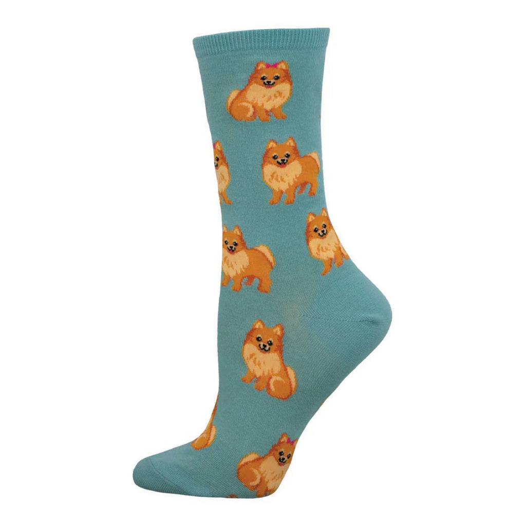 Perfect Pomeranian Socks Blue.