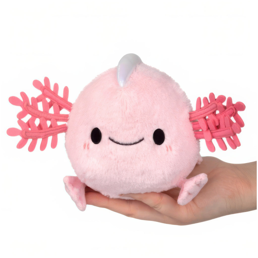 Person holding Snacker Axolotl.
