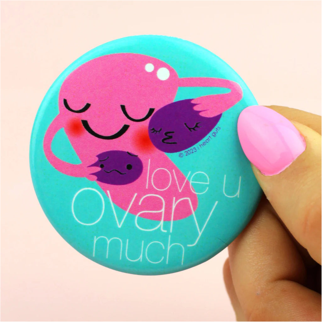 Person holding Uterus Ovary Much Magnet.