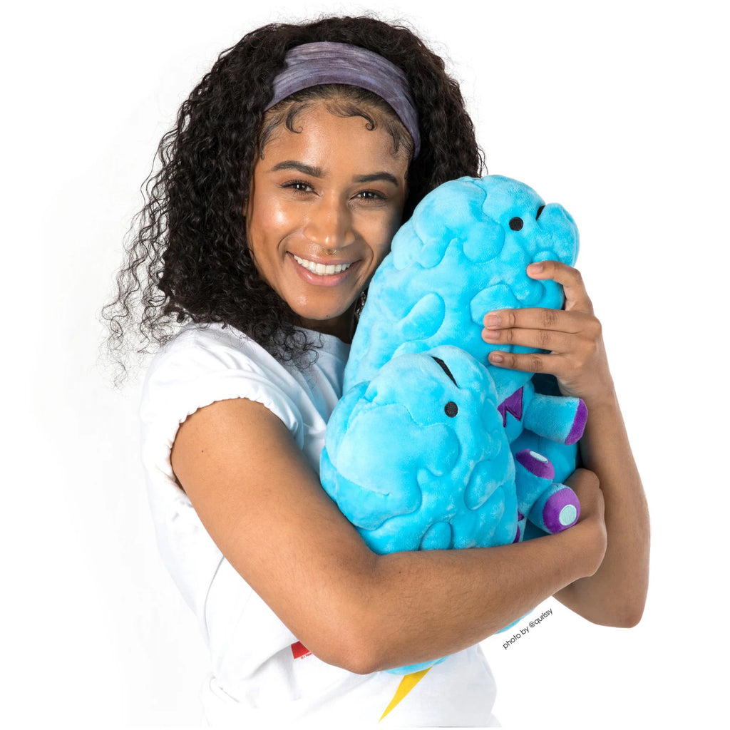 Person Hugging Brain Plush.