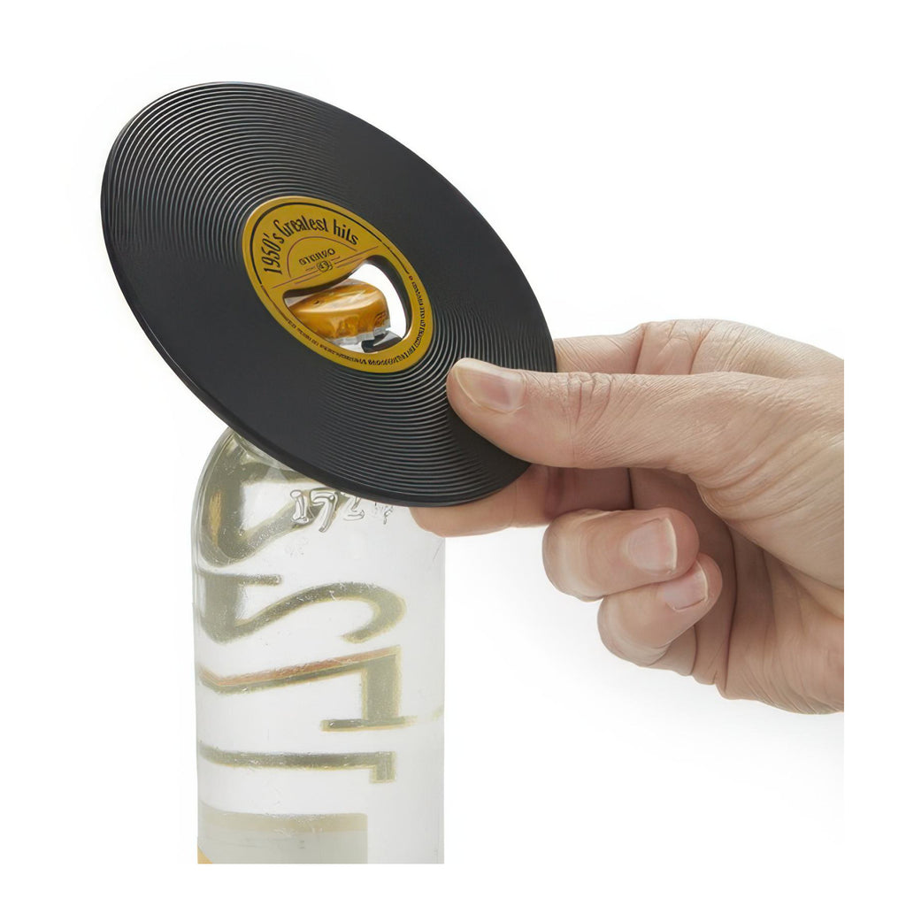 Person using Greatest Hits Bottle Opener.
