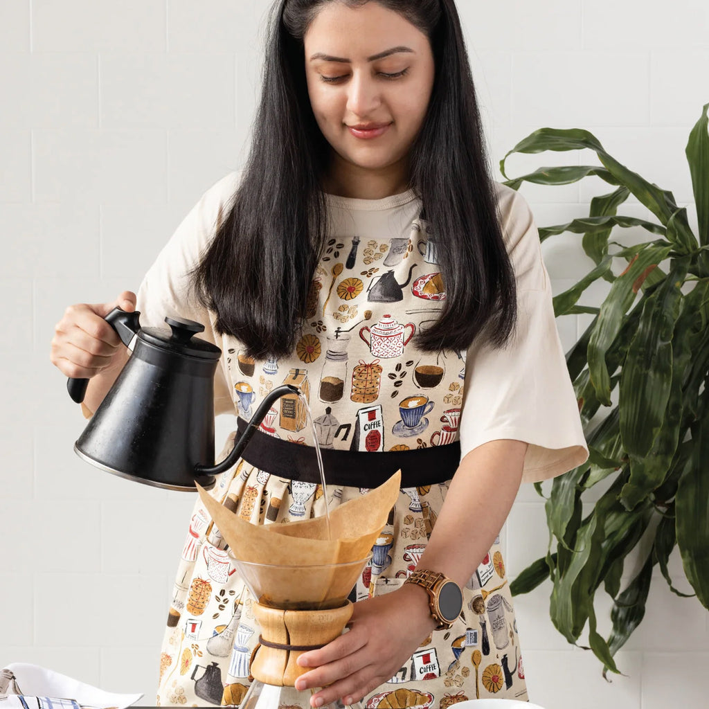 Person wearing Coffee Break Classic Apron.