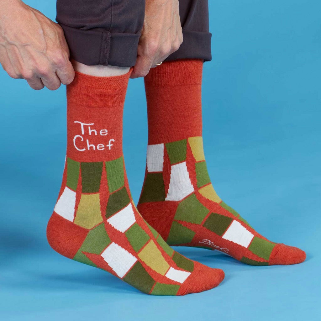 Person wearing The Chef Men's Socks.