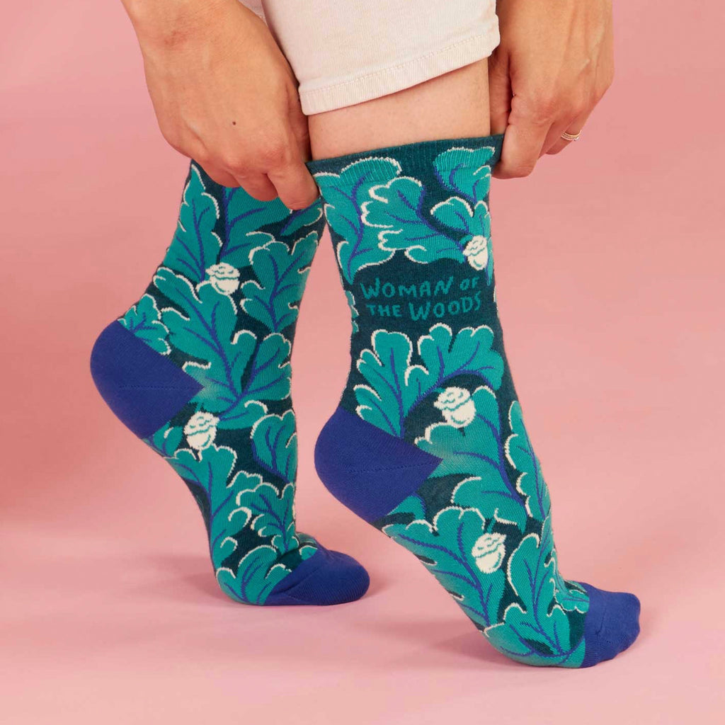 Person wearing Woman Of The Woods Crew Socks.