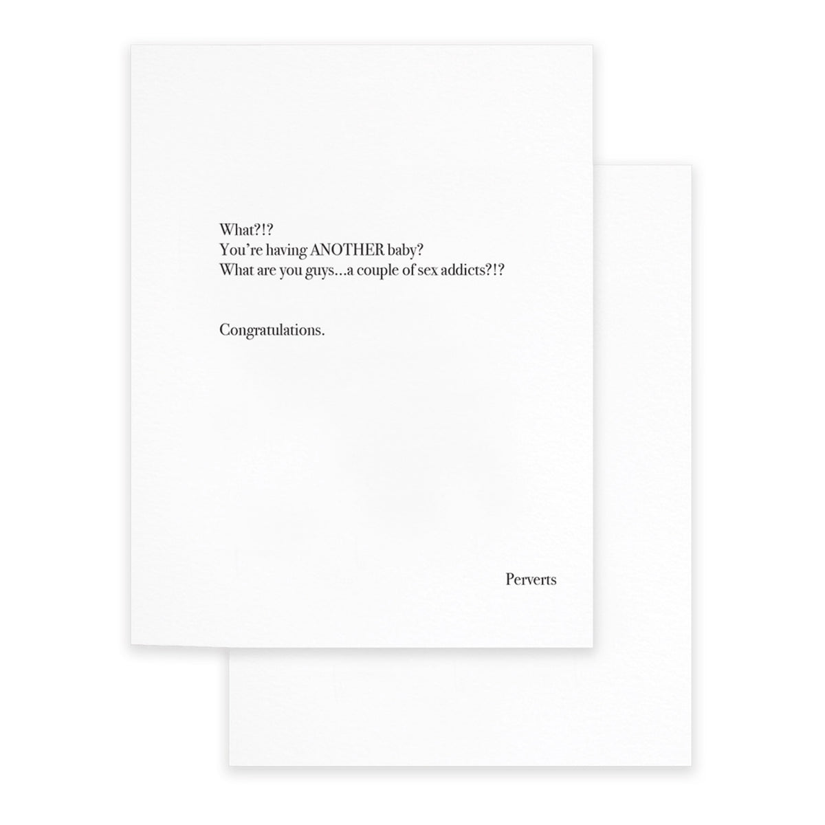 Perverts card cardideology outer layer