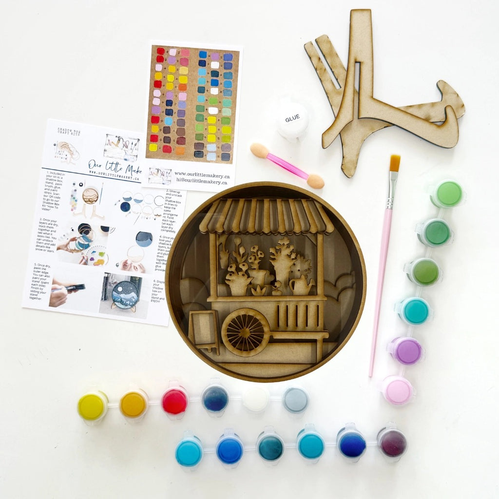 Petal Pop-Up Shadow Box Kit | Our Little Makery – Outer Layer