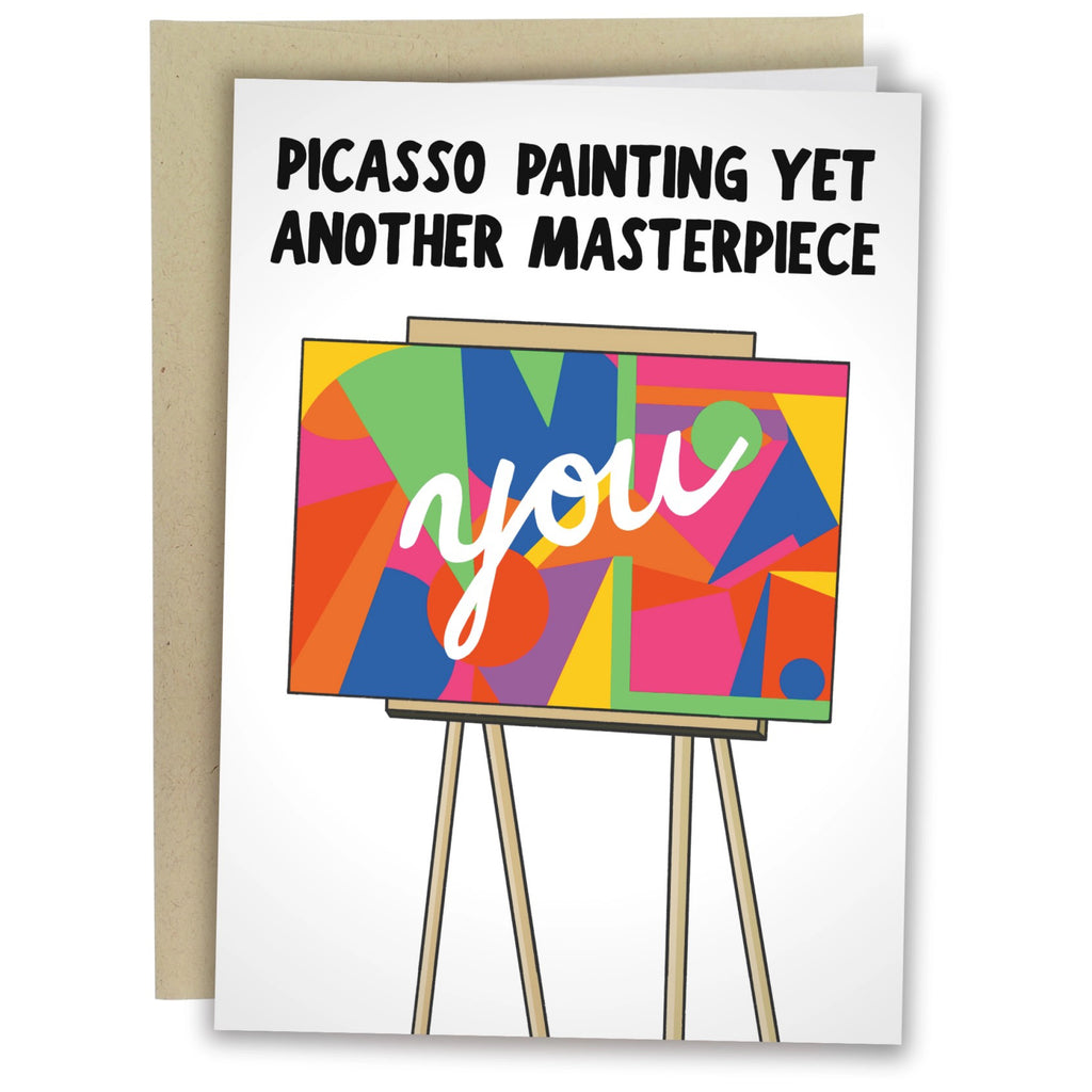 Picasso Painting Card.