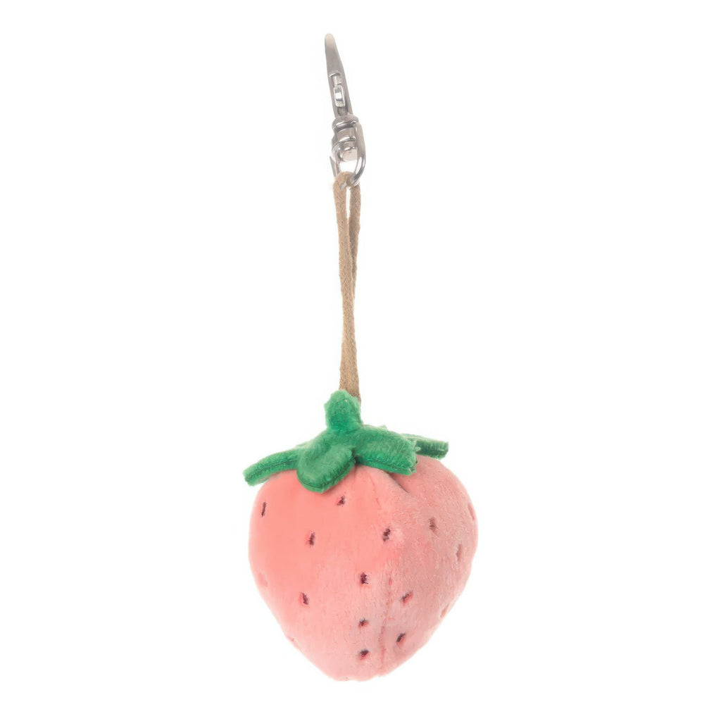 Pink Strawberry Bag Charm.