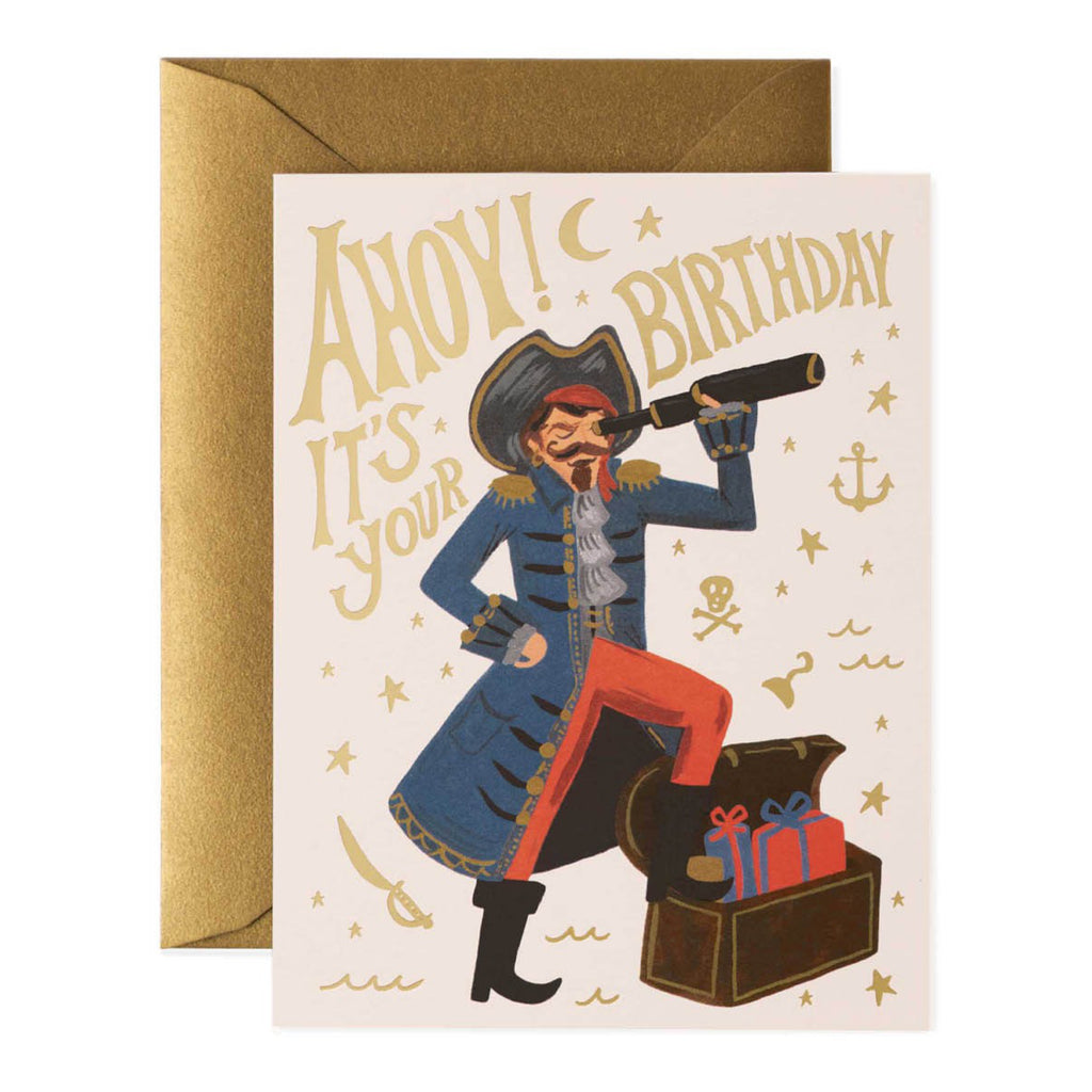 Pirate Birthday Card.