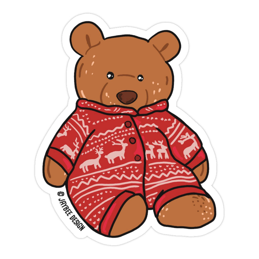 PJ Bear Vinyl Sticker.