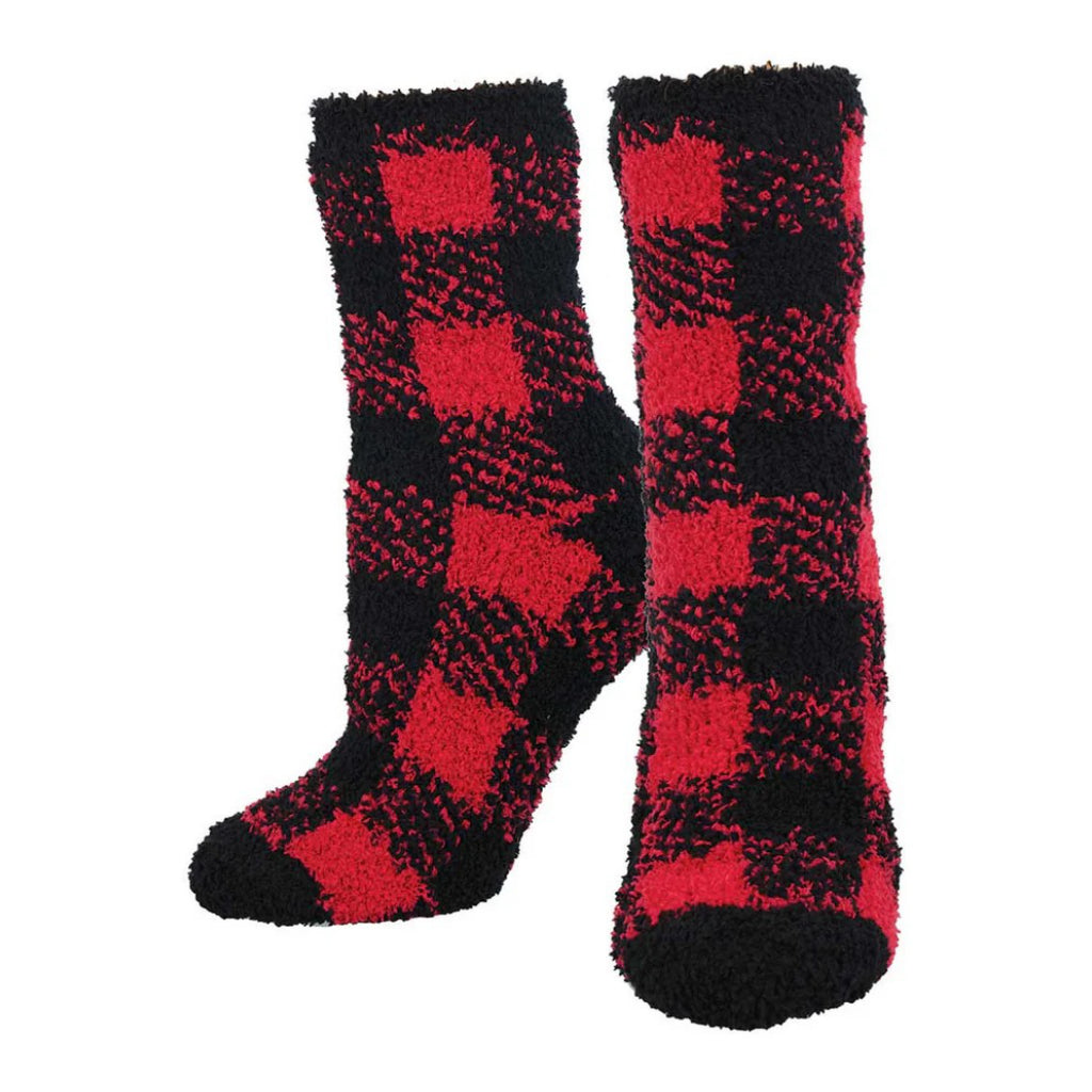 Plaid Red Warm & Cozy Socks.