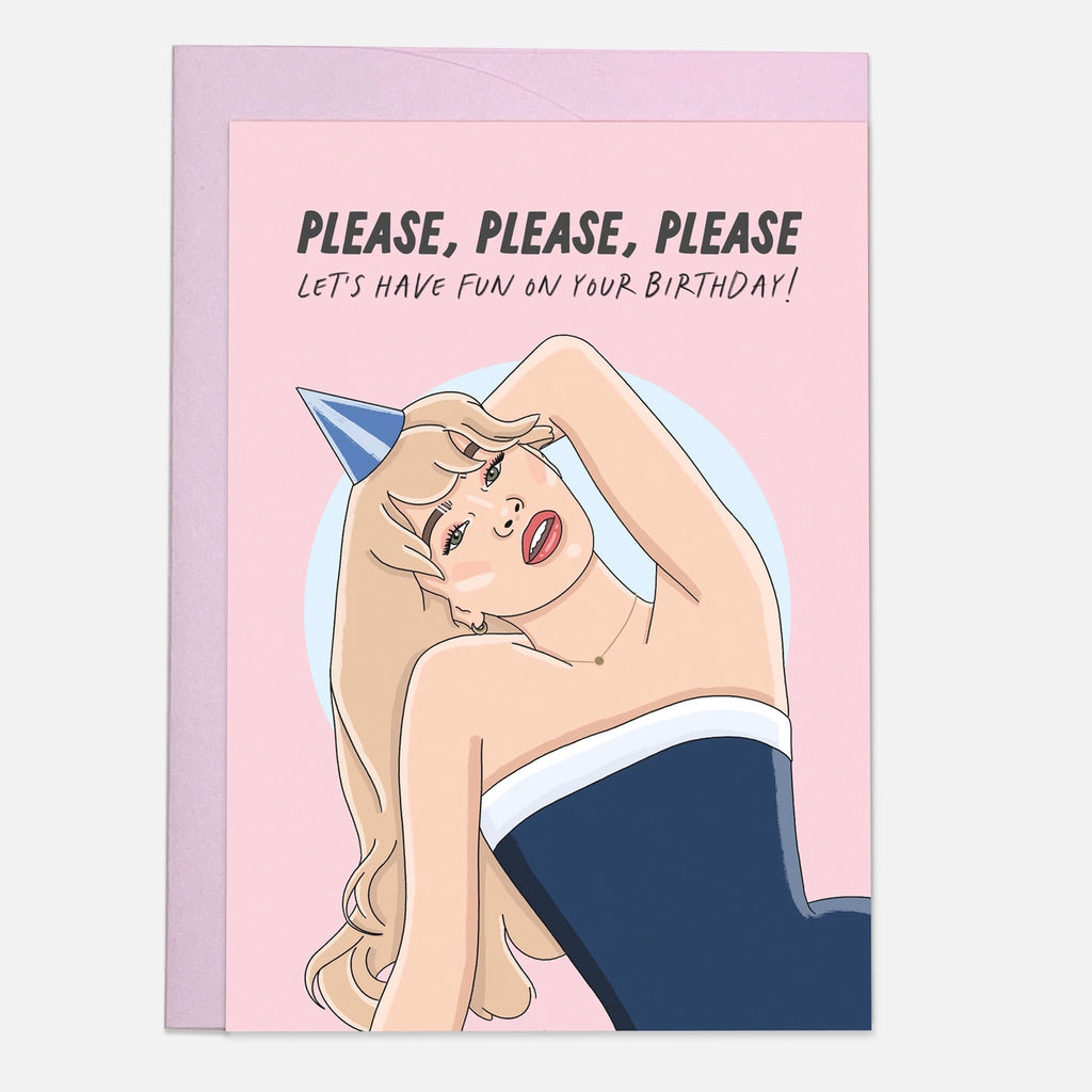 Please Sabrina Carpenter Birthday Card.