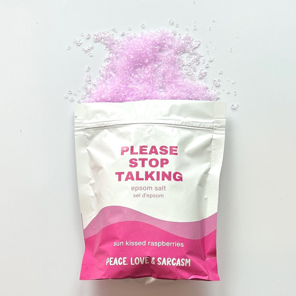 Please Stop Talking Epsom Salt Bath Soak.