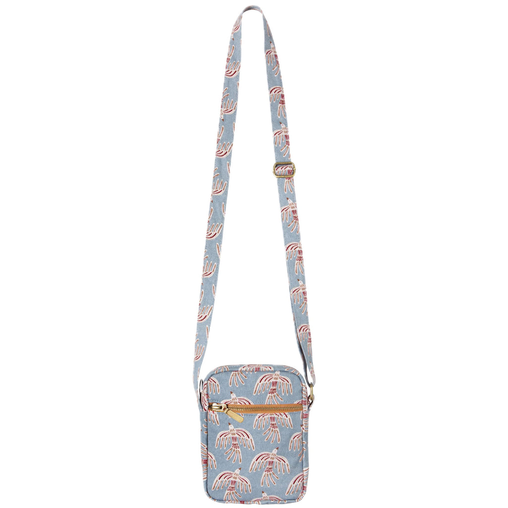 Plume Crossbody Bag with strap extended.