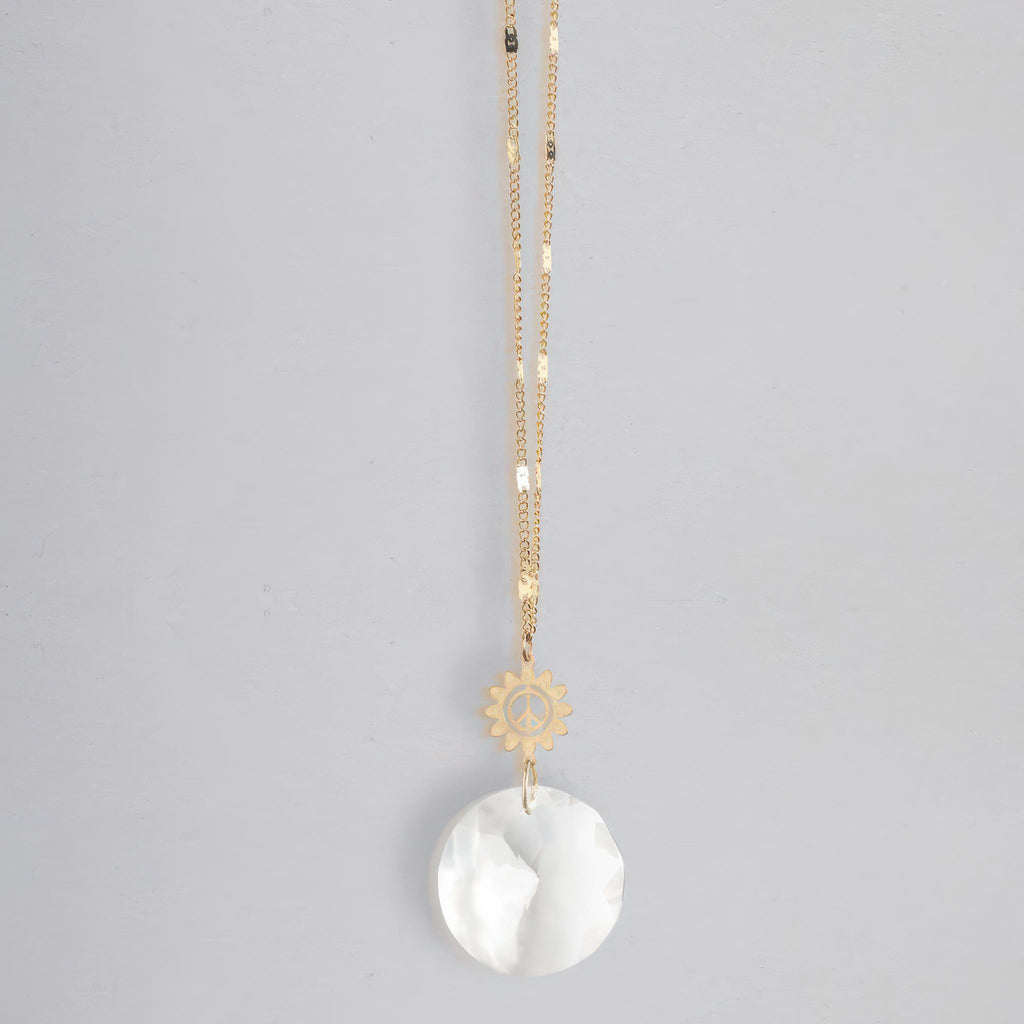 Pocket Suncatcher Peace Flower.