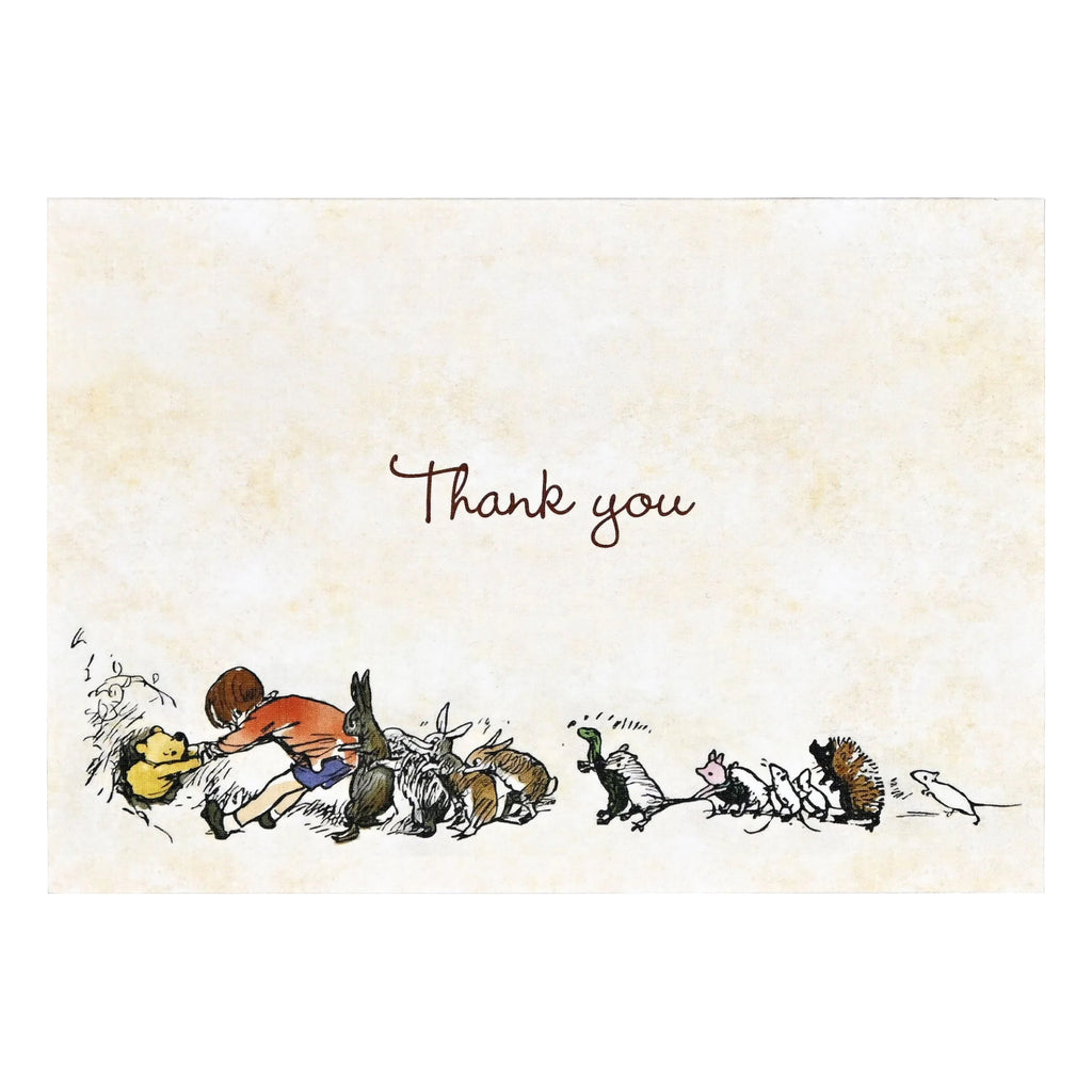 Pooh Bear Thank You Boxed Card.