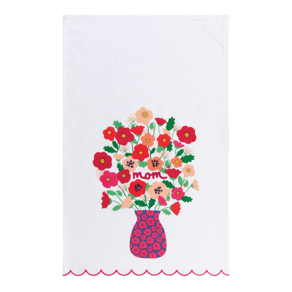 Poppy Mom Decorative Dishtowel.