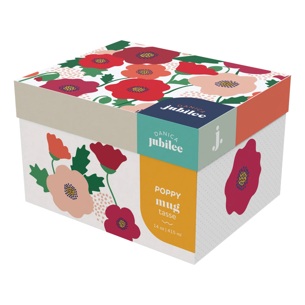 Poppy Mug in a Box packaging.