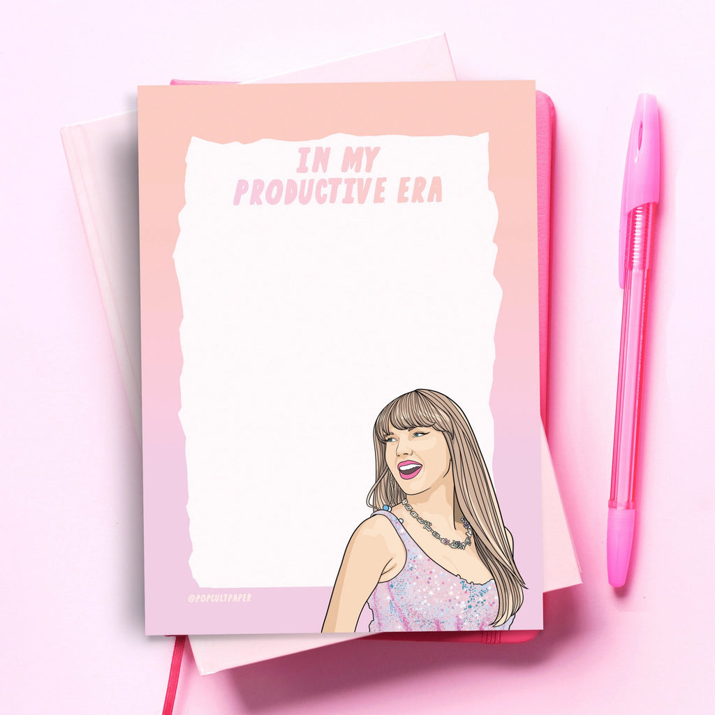 Productive Era Taylor Swift Notepad.