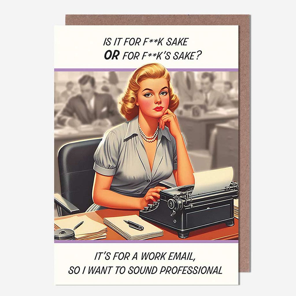 Professional Work Email Card.