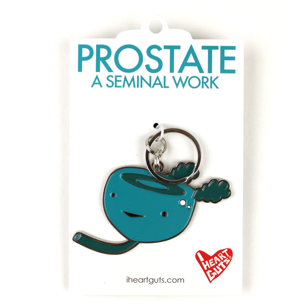 Prostate Keychain packaging.