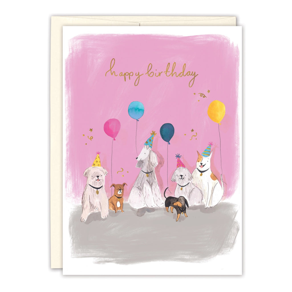 Pup Party Birthday Card.