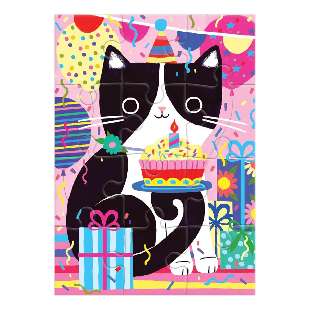 Purr-fect Cat Birthday Greeting Card Puzzle.
