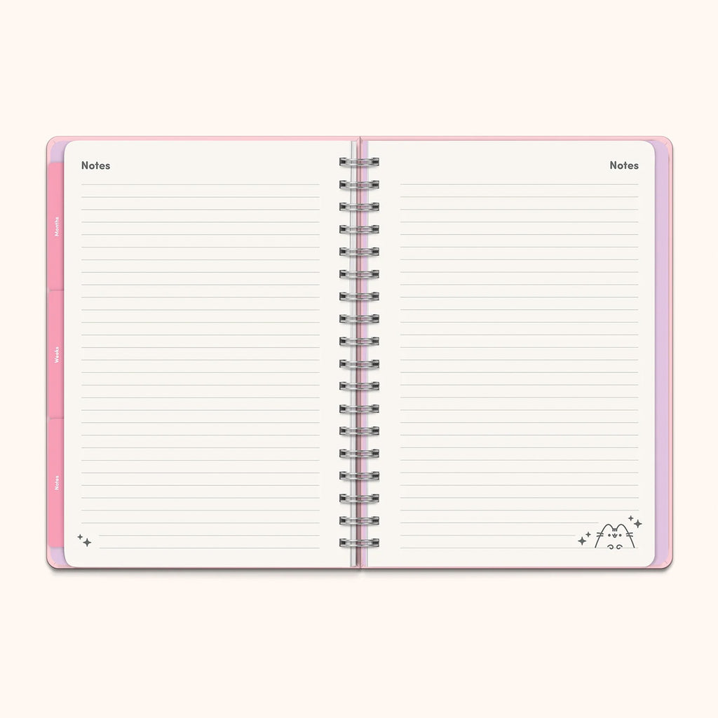 Pusheen Sparkles Undated Tri-Tab Planner spread 3.
