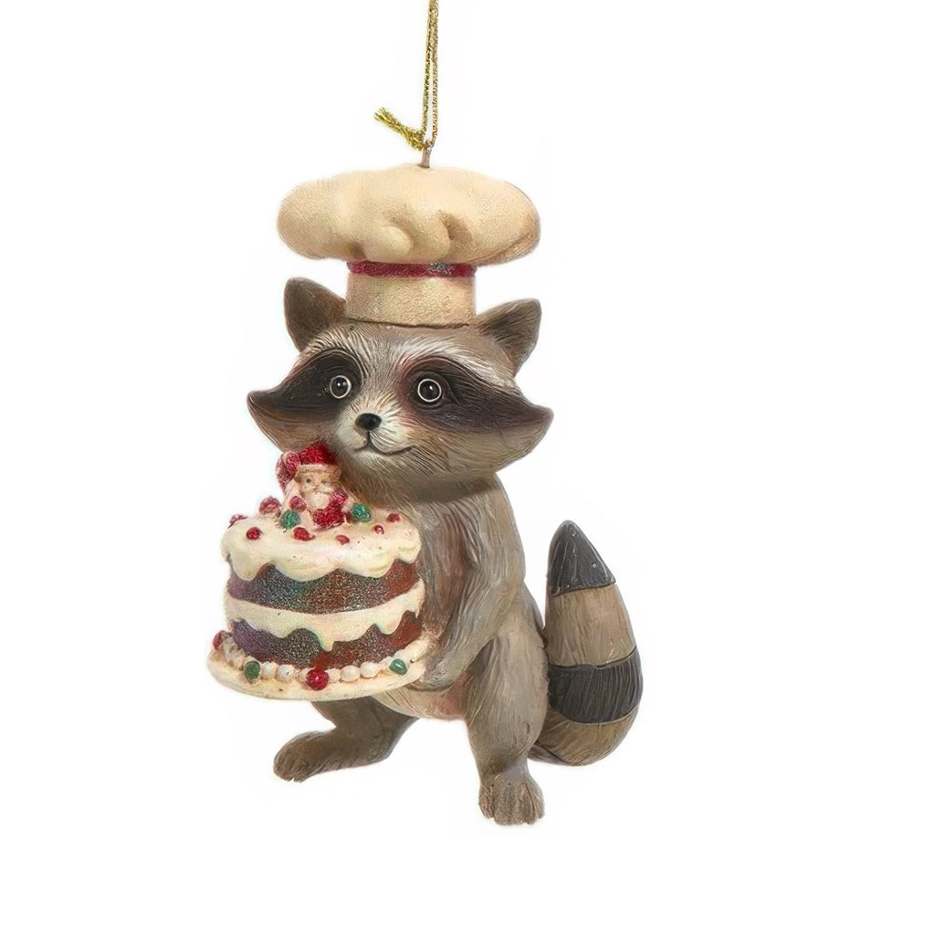 Racoon Woodland Chef Ornament.