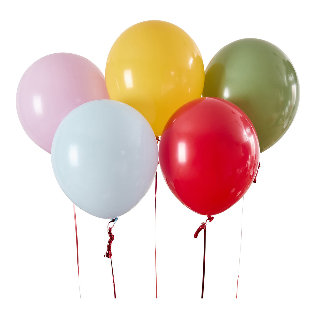 Rainbow Circus Latex Balloons Pack Of 5.