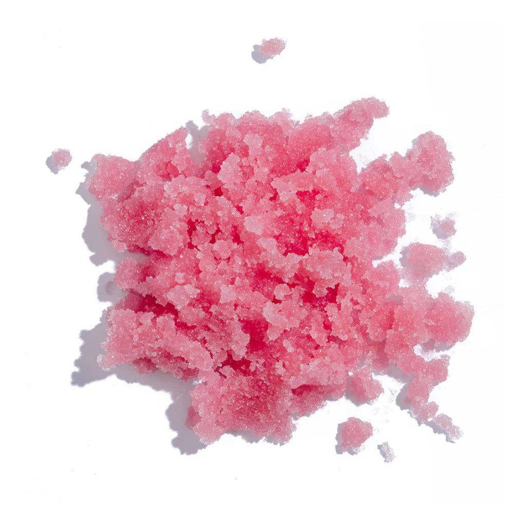 Raspberry Bubblegum Lip Scrub contents.