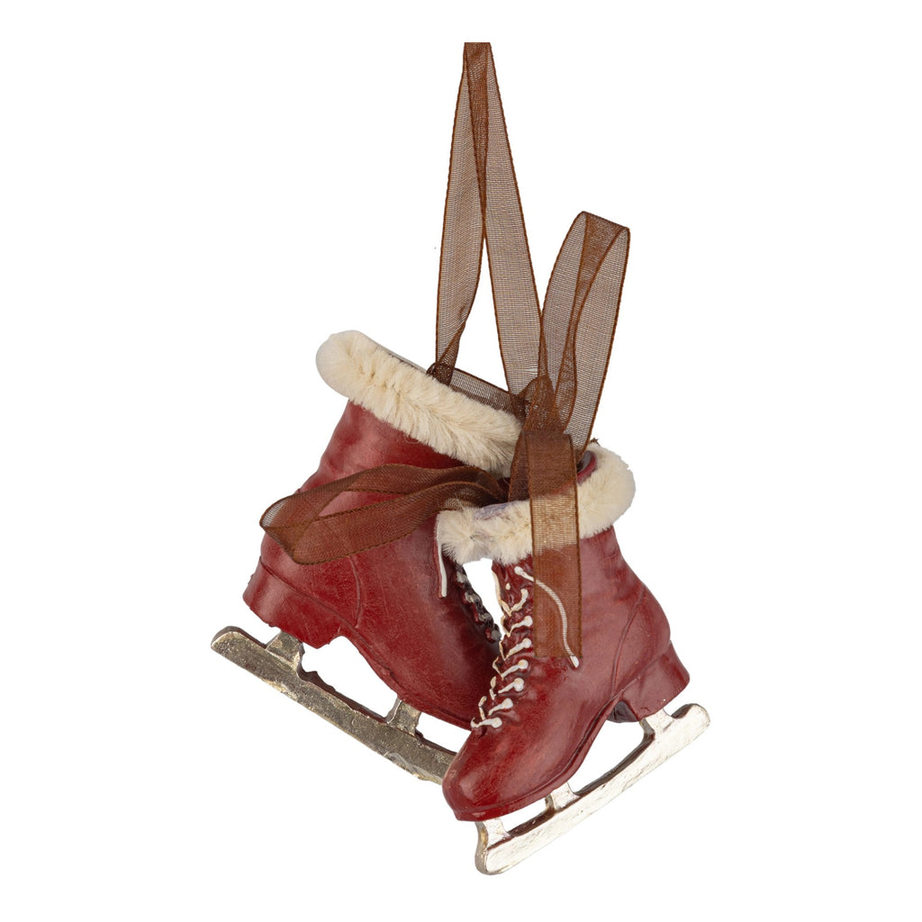 Red Pair Of Skates Ornament.