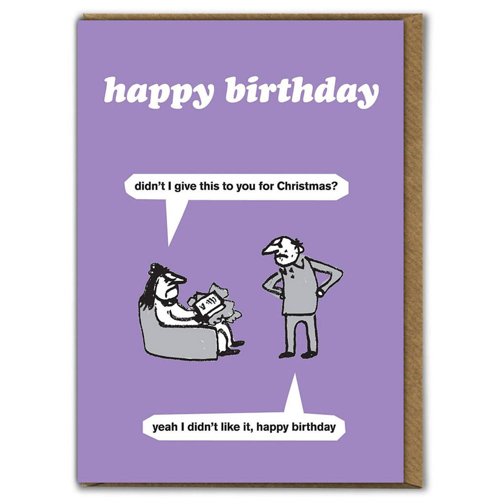 Regift Birthday Card.