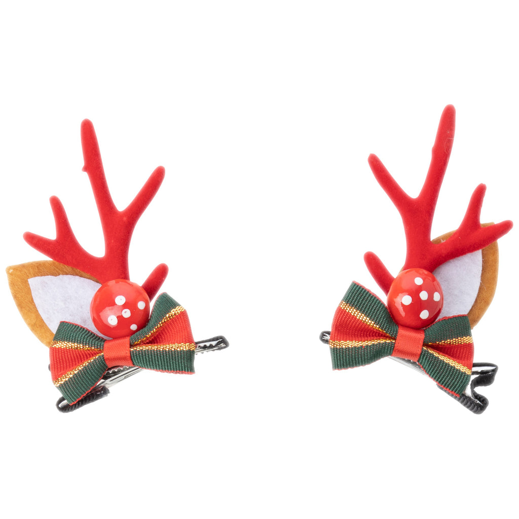 Reindeer Antler Hair Clips.