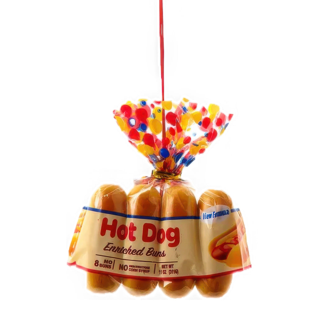 Resin Bread In Bag Ornament hotdogs.