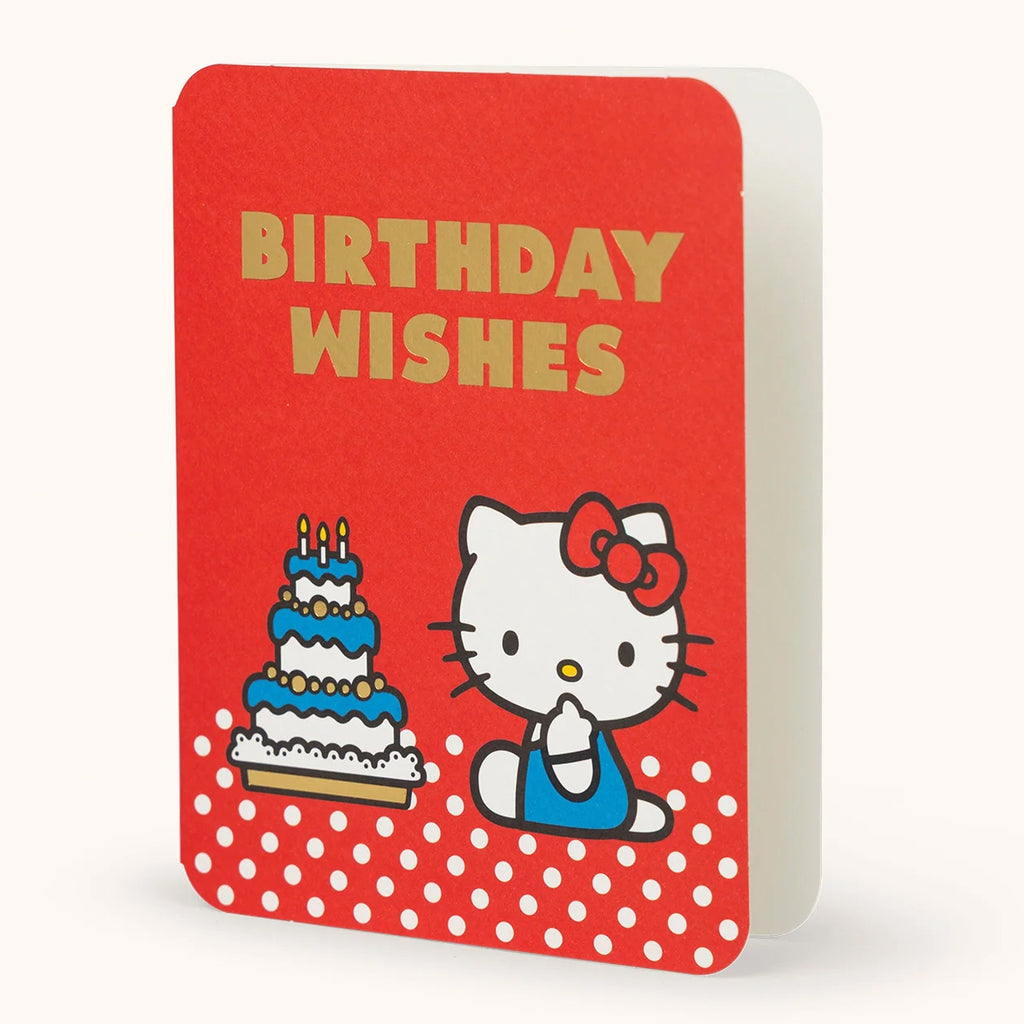 Retro Hello Kitty Birthday Wishes Card.