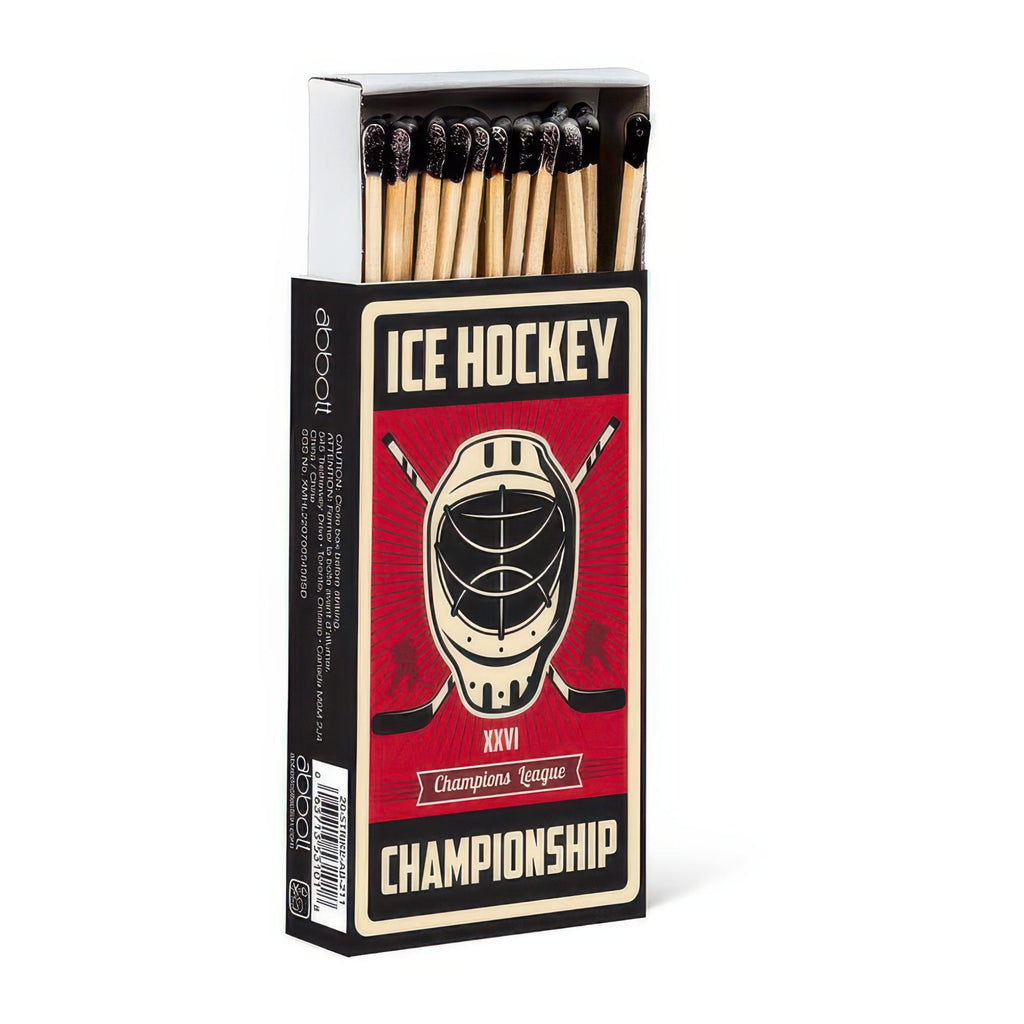 Retro Hockey Print Matches.