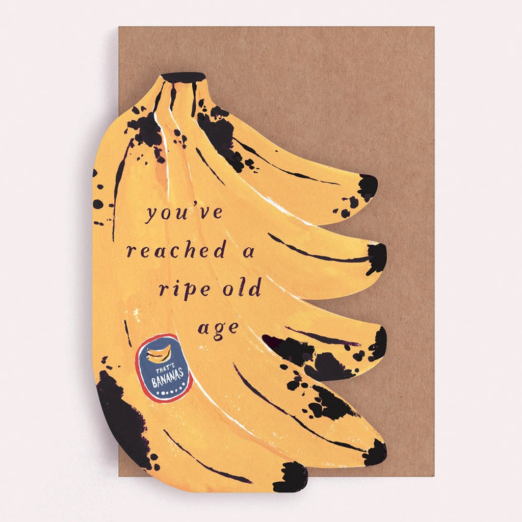 Ripe Bananas Birthday Card.