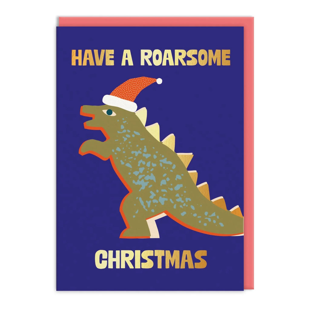 Roarsome Christmas Card.