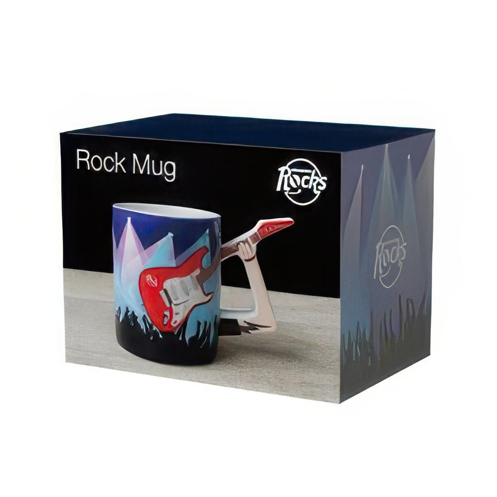 Rock Guitar Mug packaging.