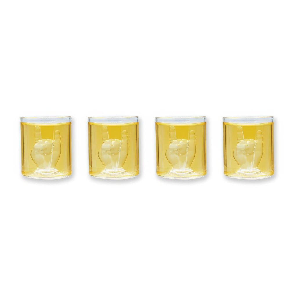Rock Hand Shot Glasses.