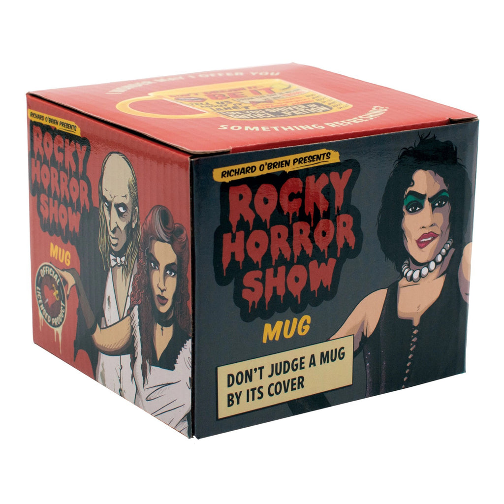 Rocky Horror Quote Mug packaging.