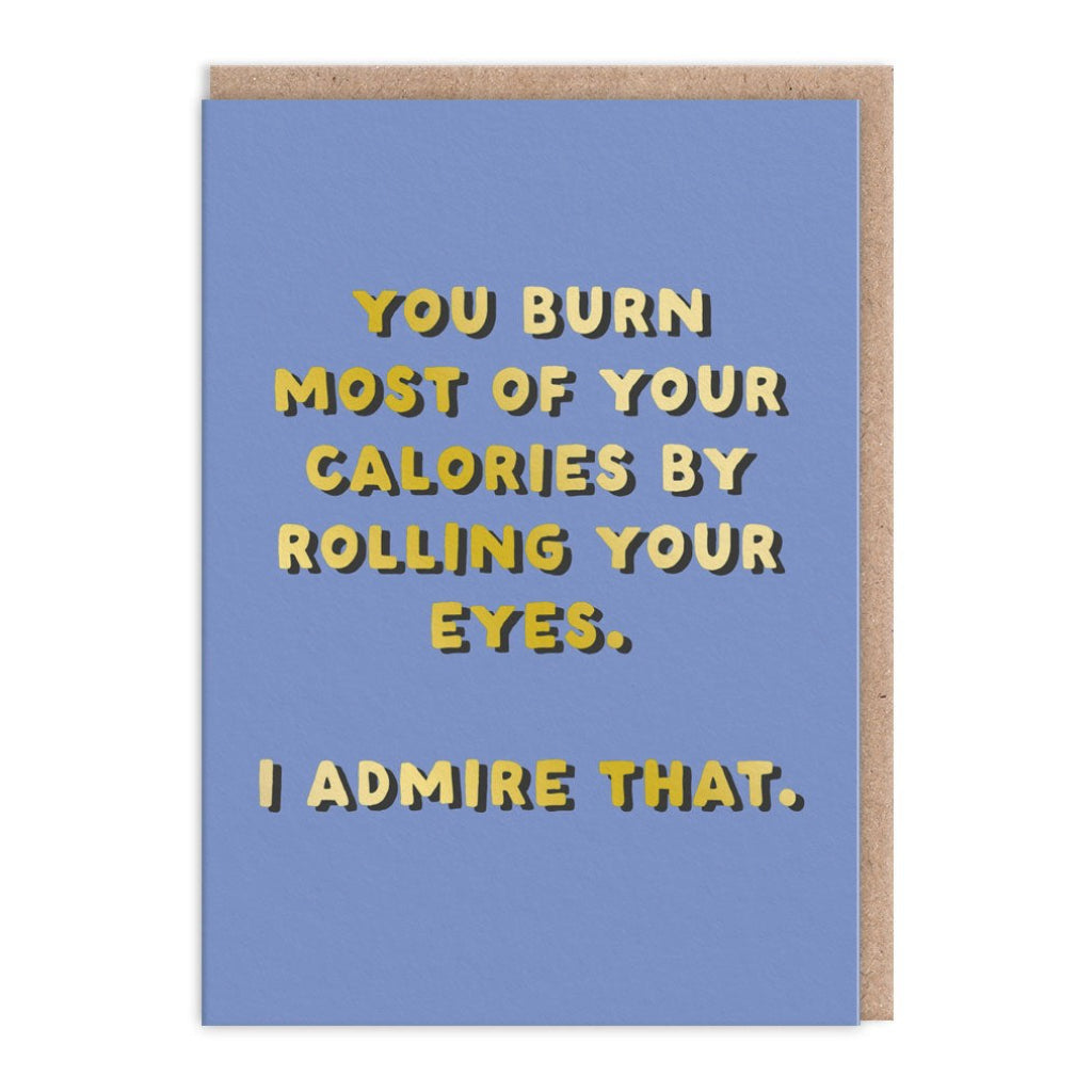 Rolling Your Eyes Greeting Card.